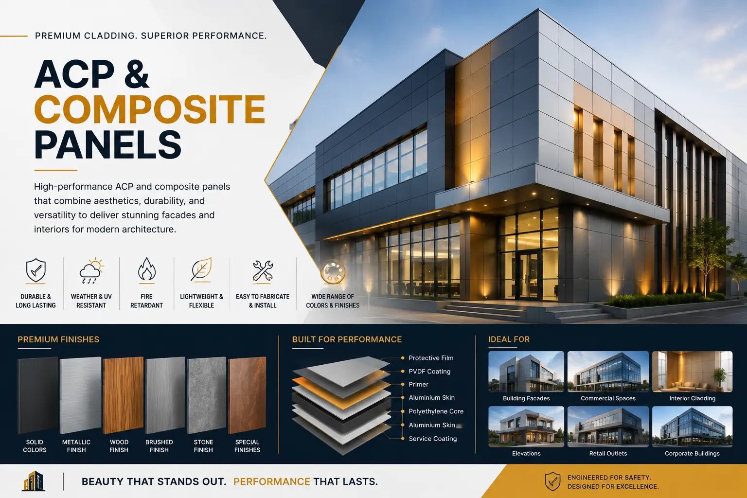 ACP Cladding Panels - Maruti Facade